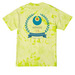 WINGS: Adult Field Trip T-shirt, a Lemon Lime Crystal Tie Dye Tee (back-view)