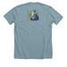 Nature's Resting Murder Face, a Heather Blue Lagoon Premium Unisex Tee (back-view)