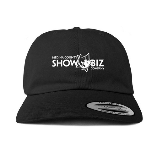 Medina County Show Biz Black Hat, a Black Printed Classic Baseball Cap