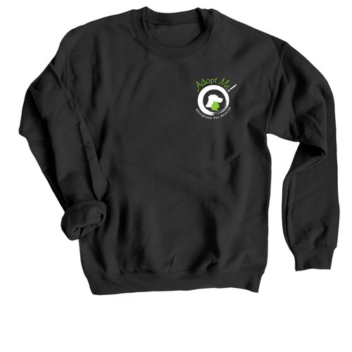 LOVE Rescue, a Black Crewneck Sweatshirt