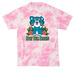 Spay Our Strays, a Bright Pink Crystal Tie Dye Tee