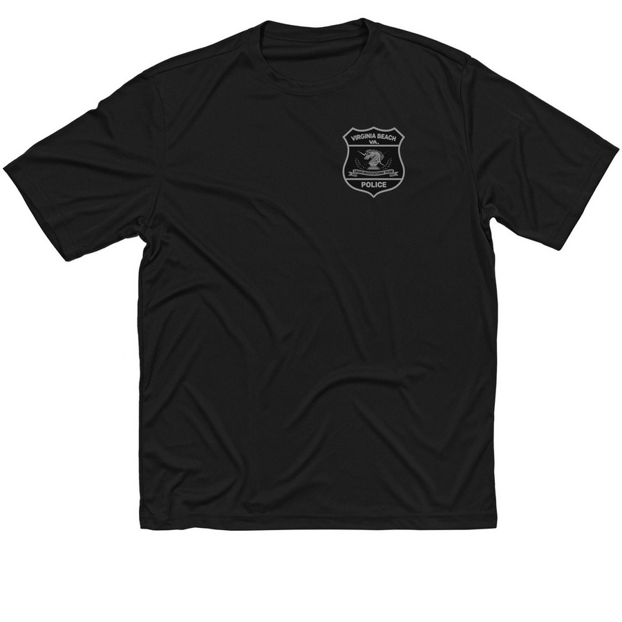Sub front Only-Performance Material, a Black Classic Performance Tee