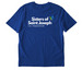 CSSJ: Loving Our Neighbors, a Worker Blue Stanley/Stella Unisex Creator 2.0 Tee (back-view)