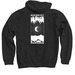 Pullover - Enfer et Paradis, a Black Pullover Hoodie (back-view)