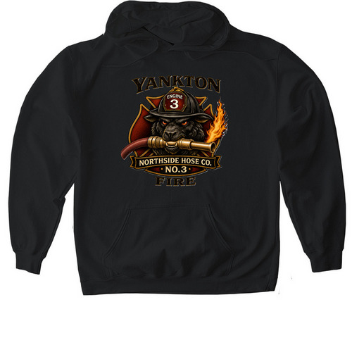 Northside Hose Co., a Black Gildan Softstyle Pullover Hoodie