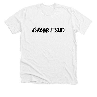 Cure FSHD, a Solid White Blend Premium Unisex Tee