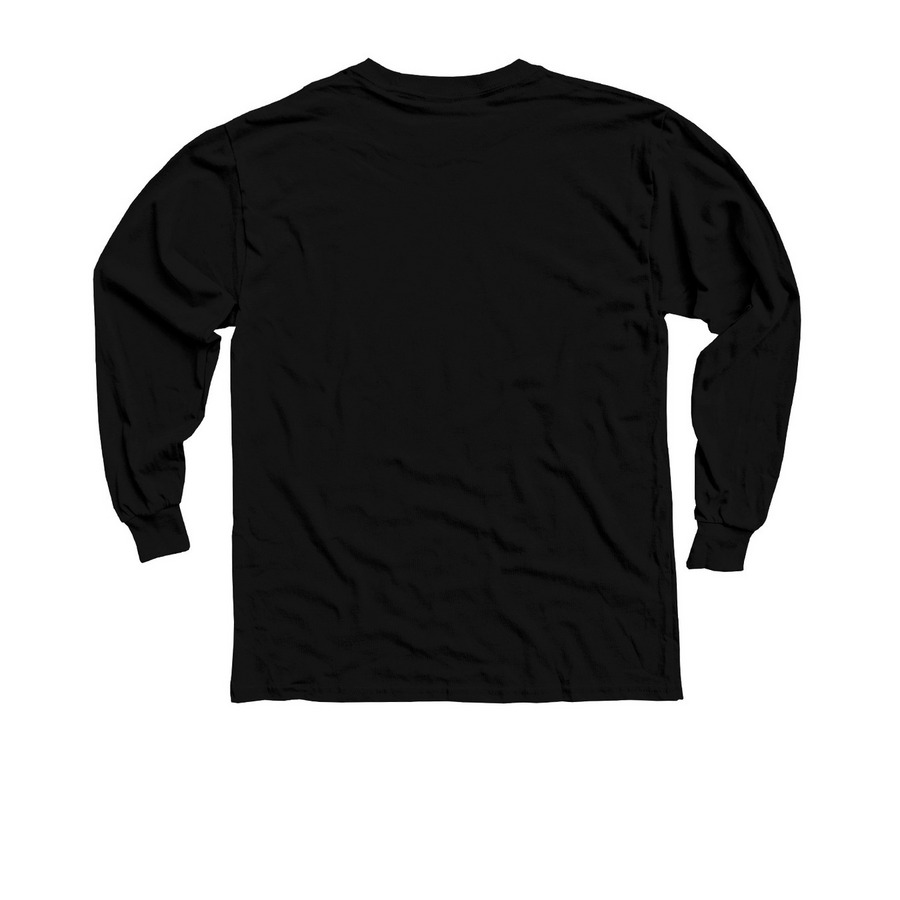 Go Crazy Camp Winter Collection, a Black Youth Long Sleeve Tee (back-view)