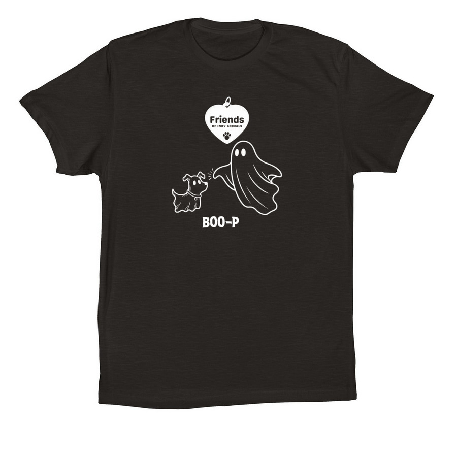 Boo-P, a Black Premium Cotton Tee