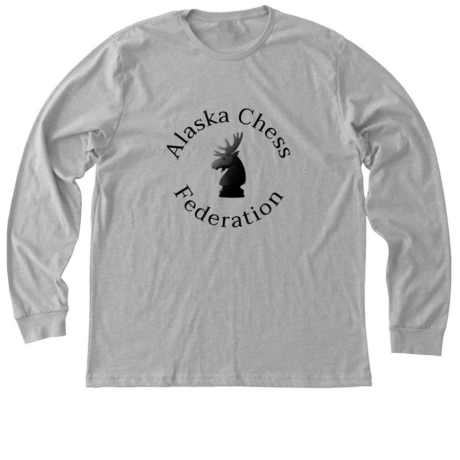 Adult & Youth Tees- Black Logo, a Athletic Heather Premium Long Sleeve Tee