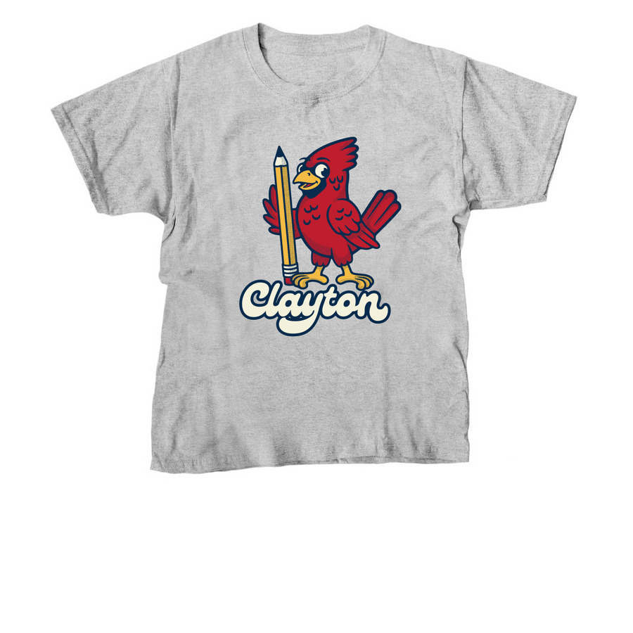 Kids Clayto, a Sport Grey Youth Unisex Tee