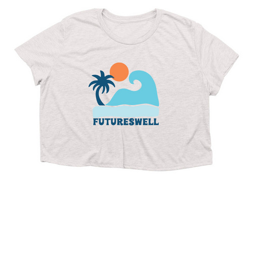Classic Surf Crop, a Heather Dust Women?s Flowy Cropped Tee