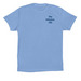 The Infusion Life top corner, a Carolina Blue Premium Cotton Tee