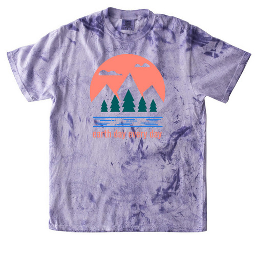 earth day every day, a Amethyst Comfort Colors Colorblast Tee