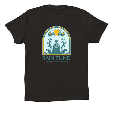 Rain Fund, a Black Premium Cotton Tee