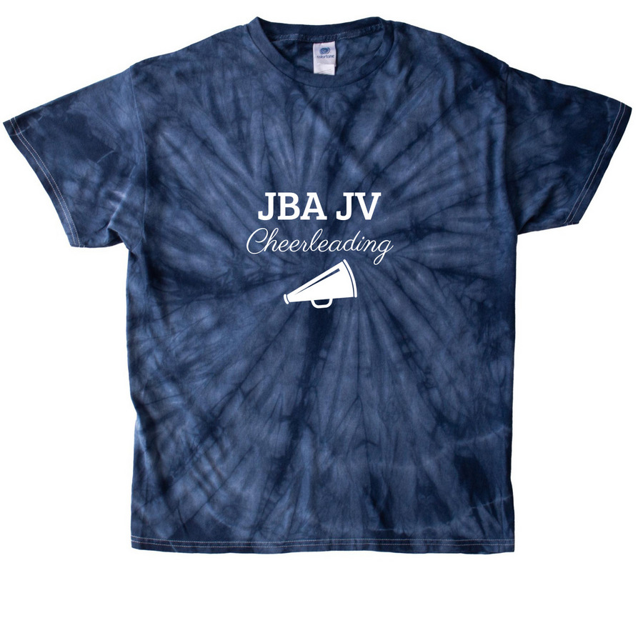 JV Cheerleading Shirt, a Navy Classic Tie Dye Tee