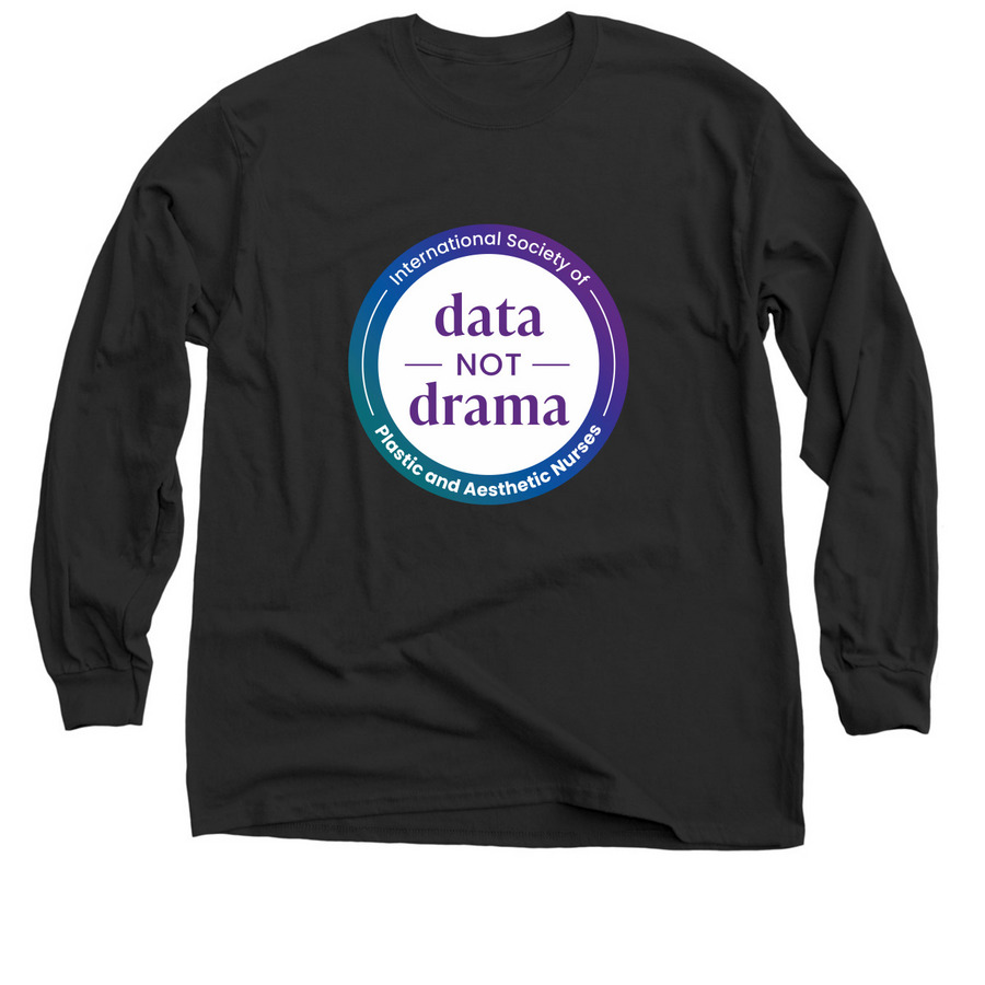 Data Not Drama, a Black Classic Long Sleeve Tee