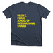 Helen's Yellow, a Heather Midnight Navy Premium Unisex Tee