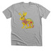Jackalope Map, a Athletic Heather Premium Unisex Tee