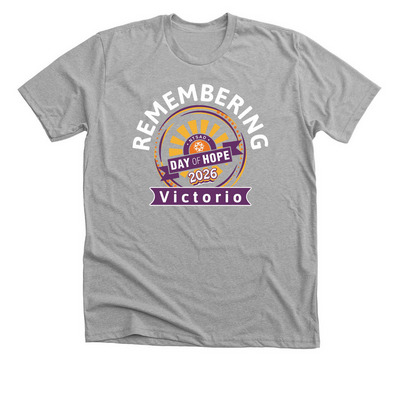 Unidos x Victorio, a Athletic Heather Premium Unisex Tee