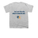 Embrace neurodiversity, a Sport Grey Youth Unisex Tee (back-view)