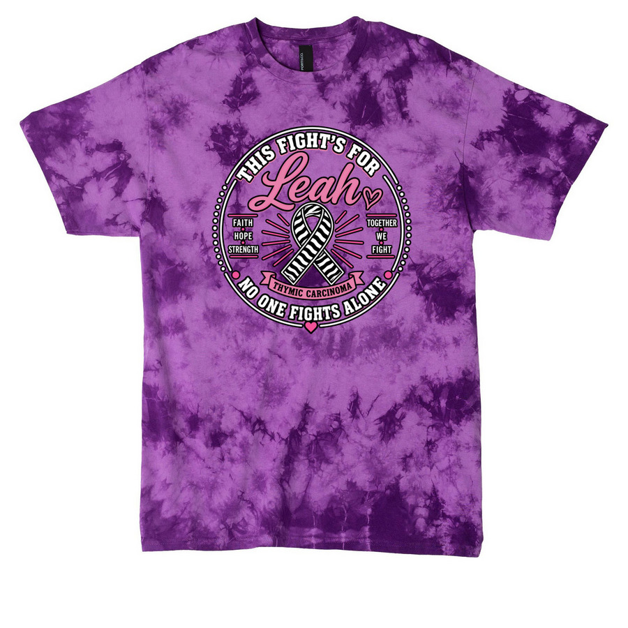 This fights for Leah Semko, a Purple Crystal Tie Dye Tee