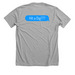 HIT A DIG?, a Athletic Heather Premium Unisex Tee (back-view)