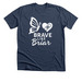 Brave like Briar, a Heather Navy Premium Unisex Tee