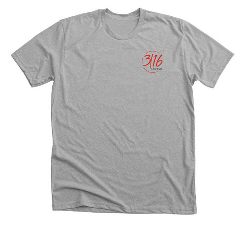 John 3:16, a Athletic Heather Premium Unisex Tee