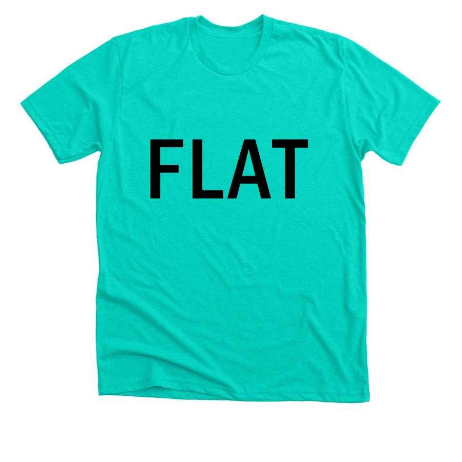 International Flat Day&nbsp; - FLAT Shirt, a Heather Sea Green Premium Unisex Tee
