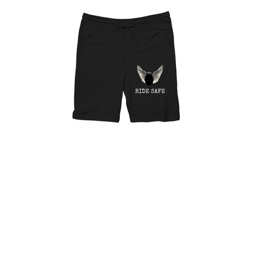 Ride Safe&nbsp;, a Black Midweight Fleece Shorts