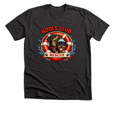 Kodi's Club Spring Fundraiser, a Dark Grey Heather Premium Unisex Tee