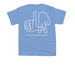 Dream Center Youth Mission Fundraiser, a Carolina Blue Youth Unisex Tee (back-view)