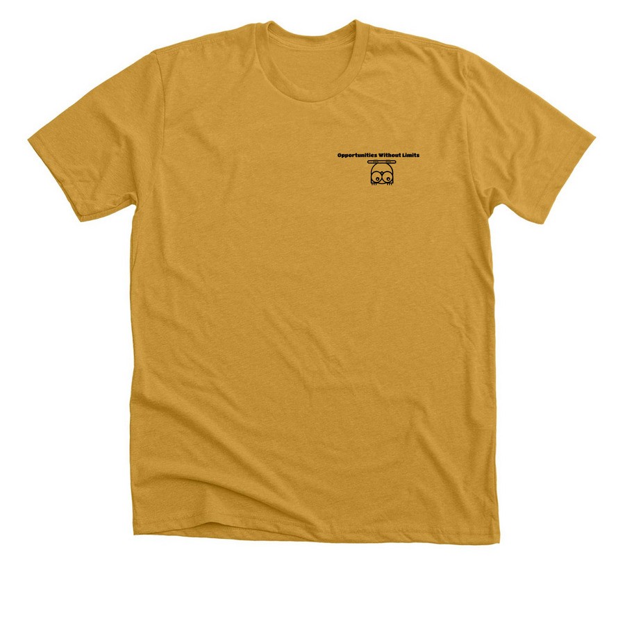 Let's Grow Shirt, a Heather Mustard Premium Unisex Tee