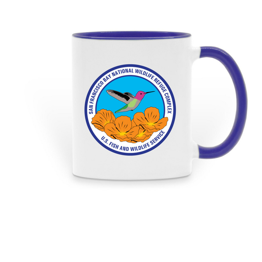 San Francisco Bay NWR Complex Mug, a Dark Blue Two-Tone Ceramic Mug
