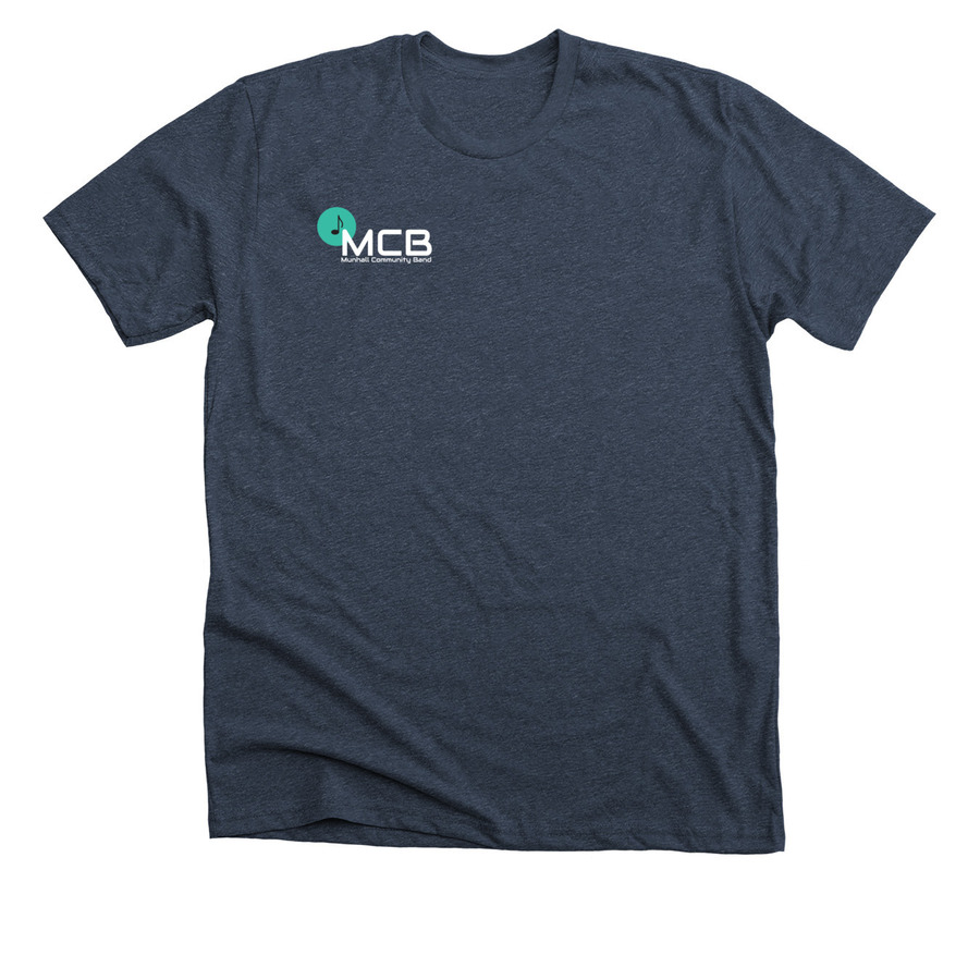 Munhall Community Band Shirt, a Heather Midnight Navy Premium Unisex Tee