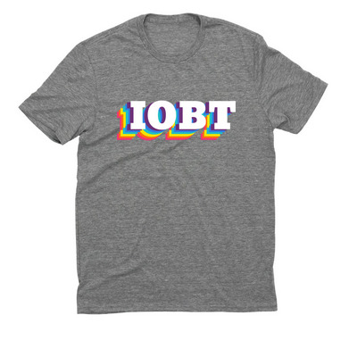 IOBT Pride, a Aluminum Grey Allmade Eco Triblend Unisex Tee
