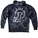 treat dealer: sweatshirts, a Black Youth Tie Dye Pullover Hoodie (back-view)