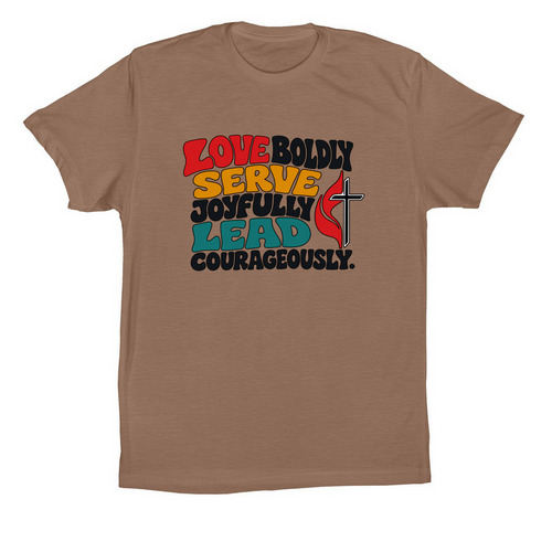 Mission Trip: UMC Tee, a Vintage Brown Premium Cotton Tee