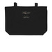 Thoughtful Threads, a Black Large Organic Cotton Tote Bag (back-view)