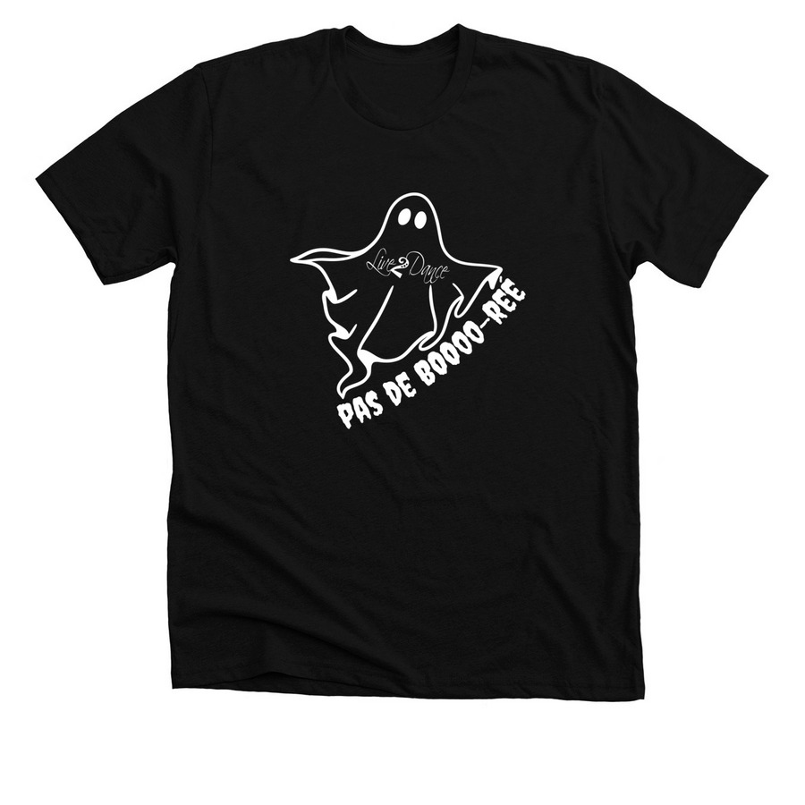 Live 2 Dance Pas de BOO ree, a Solid Black Blend Premium Unisex Tee