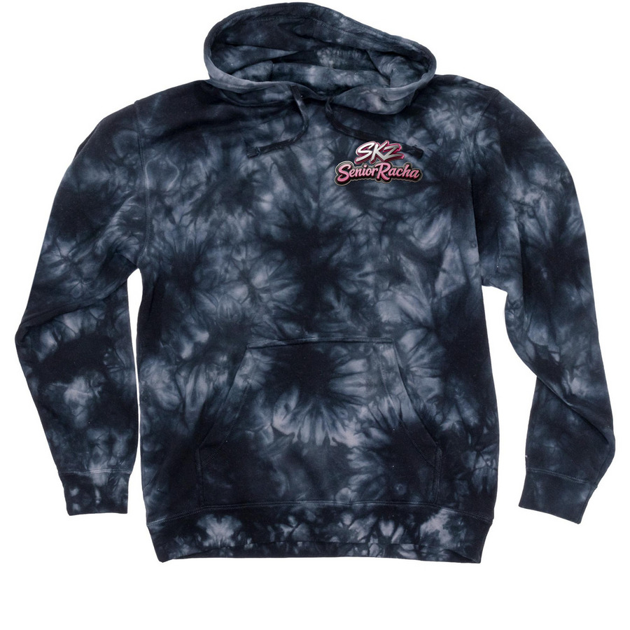 The SeniorRacha STAY Collection, a Black Tie Dyed Pullover Hoodie