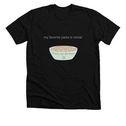 Designed By Denver Writes, a Solid Black Blend Premium Unisex Tee