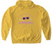 Simmons Reunion Purple Sunglasses, a Daisy Softstyle Pullover Hoodie