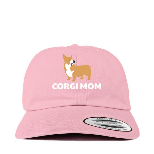 Corgi Mom Hats, a Pink Printed Classic Baseball Cap