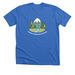 Tudor Happy Mountain, a Heather True Royal Premium Unisex Tee