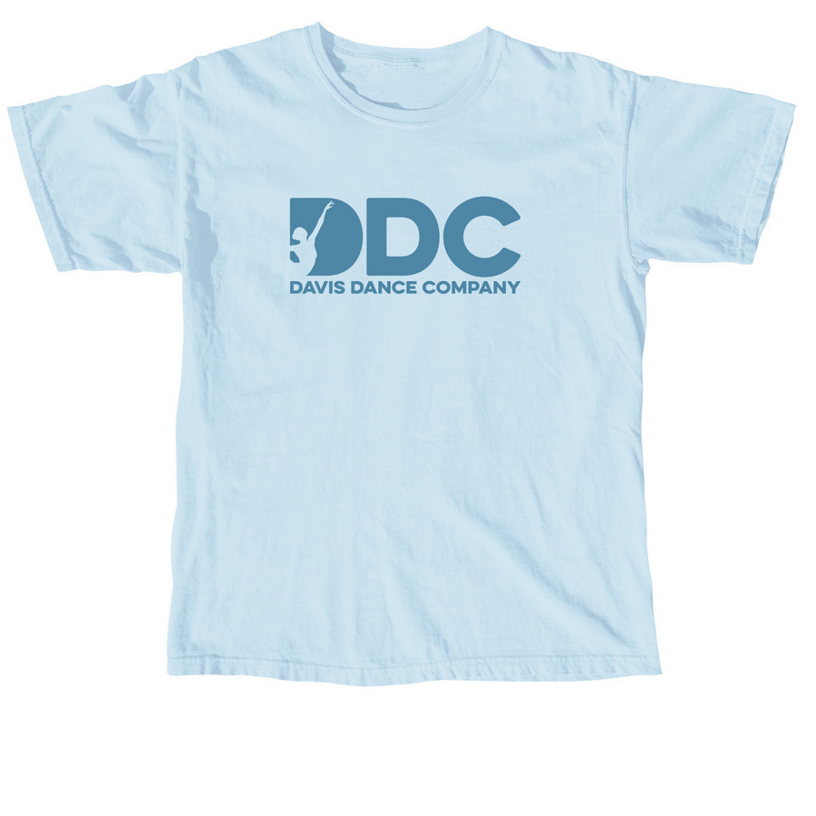 DDC Logo (Blue), a Chambray Comfort Colors Unisex Tee