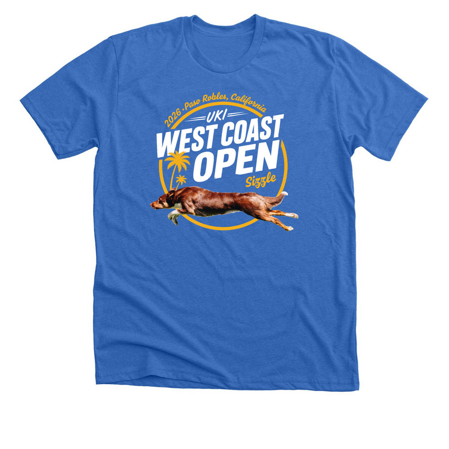 WCO - Sizzle, a Heather True Royal Premium Unisex Tee