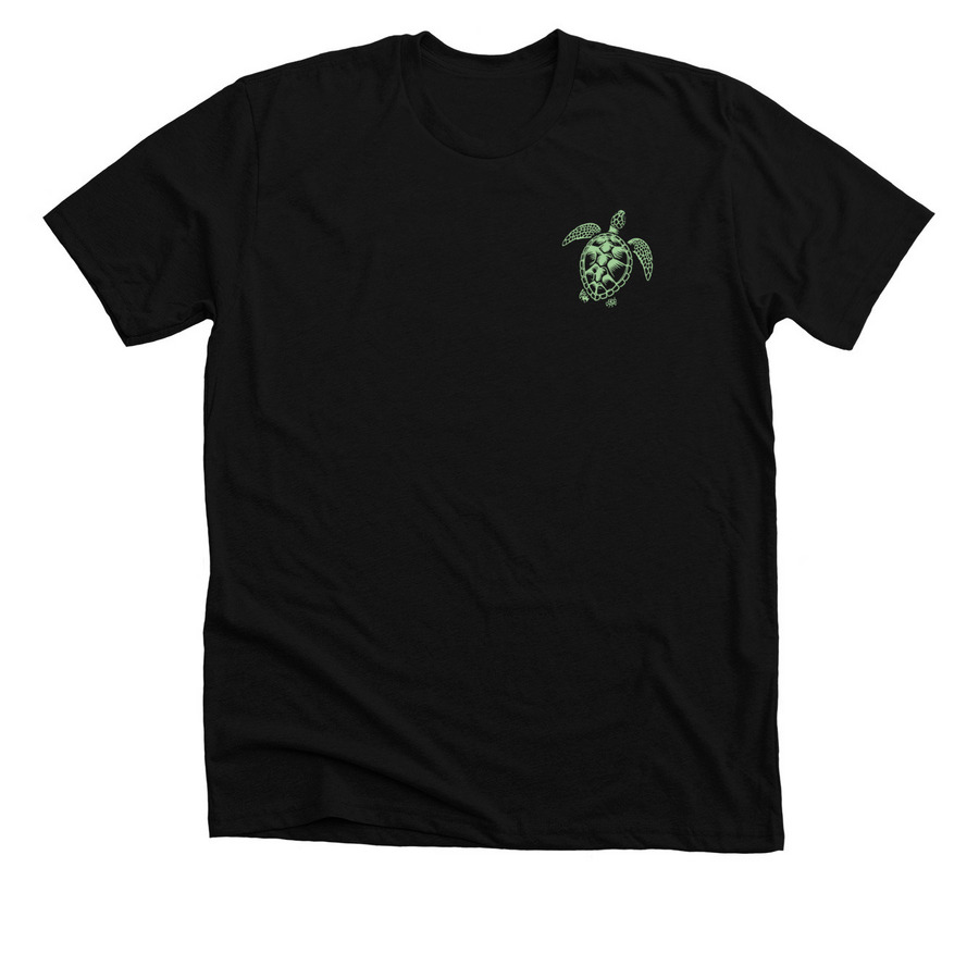 Save the Sea Turtles Groove, a Solid Black Blend Premium Unisex Tee