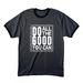 Do all the Good, a Dark Heather Grey/ Jet Black Cotton Ringer Tee