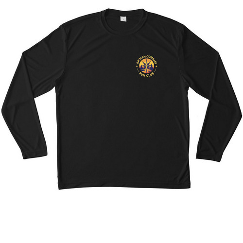 BCRC LS Active, a Black Unisex Performance Long Sleeve Tee
